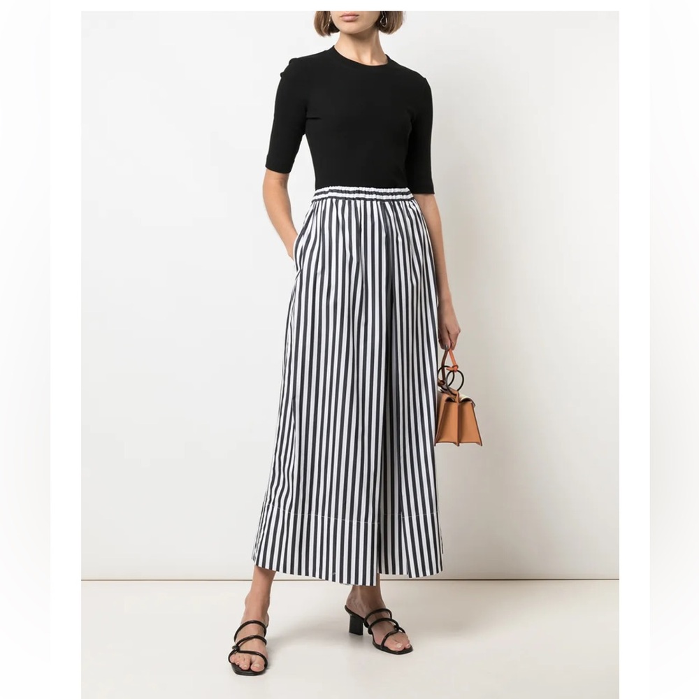 Rosetta Getty Striped Wide Leg Pants